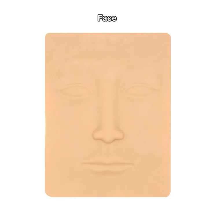 
3D Silicone Permanent Makeup Tattoo Blank Eye Lips Face Training Practice Skin Tattoo Training Skin 