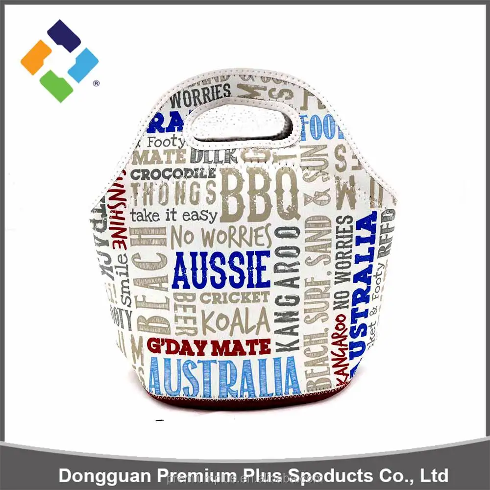 Colorful Stylish Neoprene Insulated Tote Lunch Bag Picnic Box Case