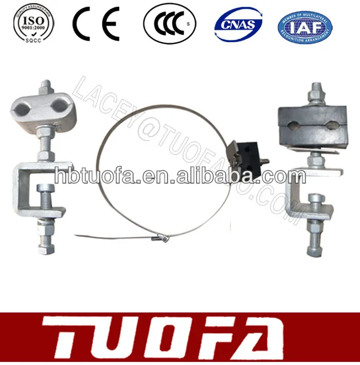металл и резина вниз привести зажим для башни линии электропередач установки