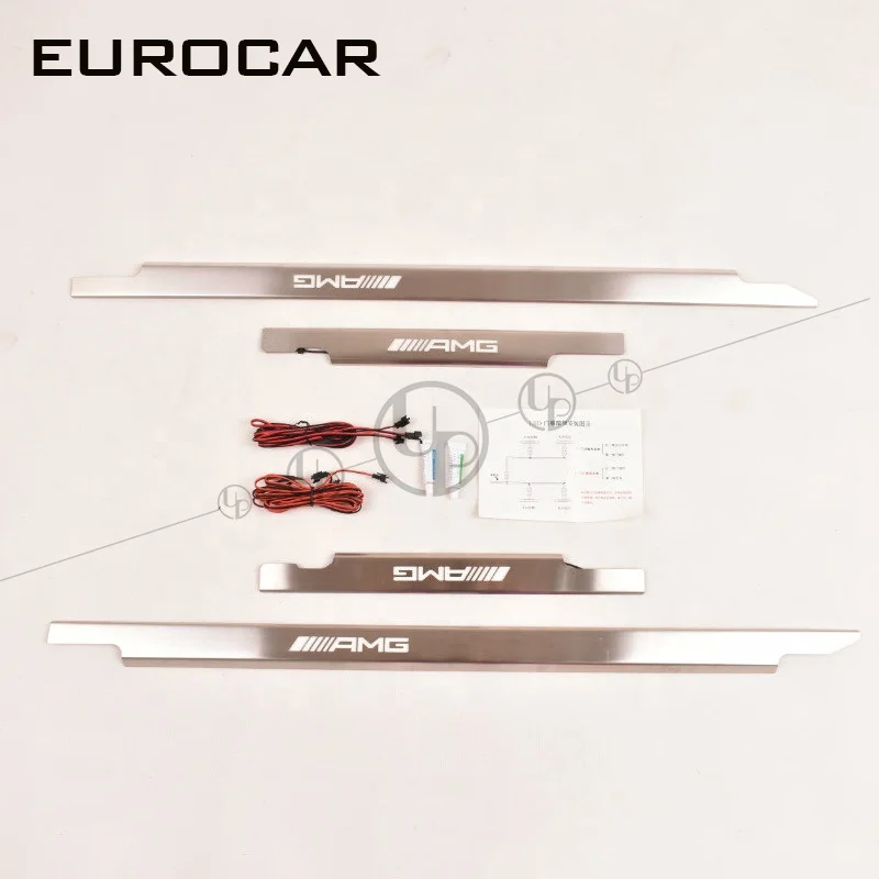 G класс W463 педаль для порога двери w463 g63 g65 g550 g500 g350 боковая панель направляющая подножка крышка со светодиодной