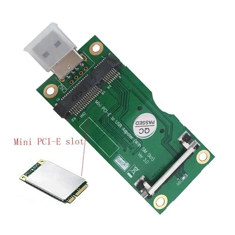 
Mini pcie adapter Minipcie to USB adapter usb 3g data card with sim card slot 