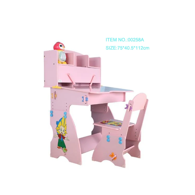 
School Study Wooden Kids Children Desk And Chair Sets 