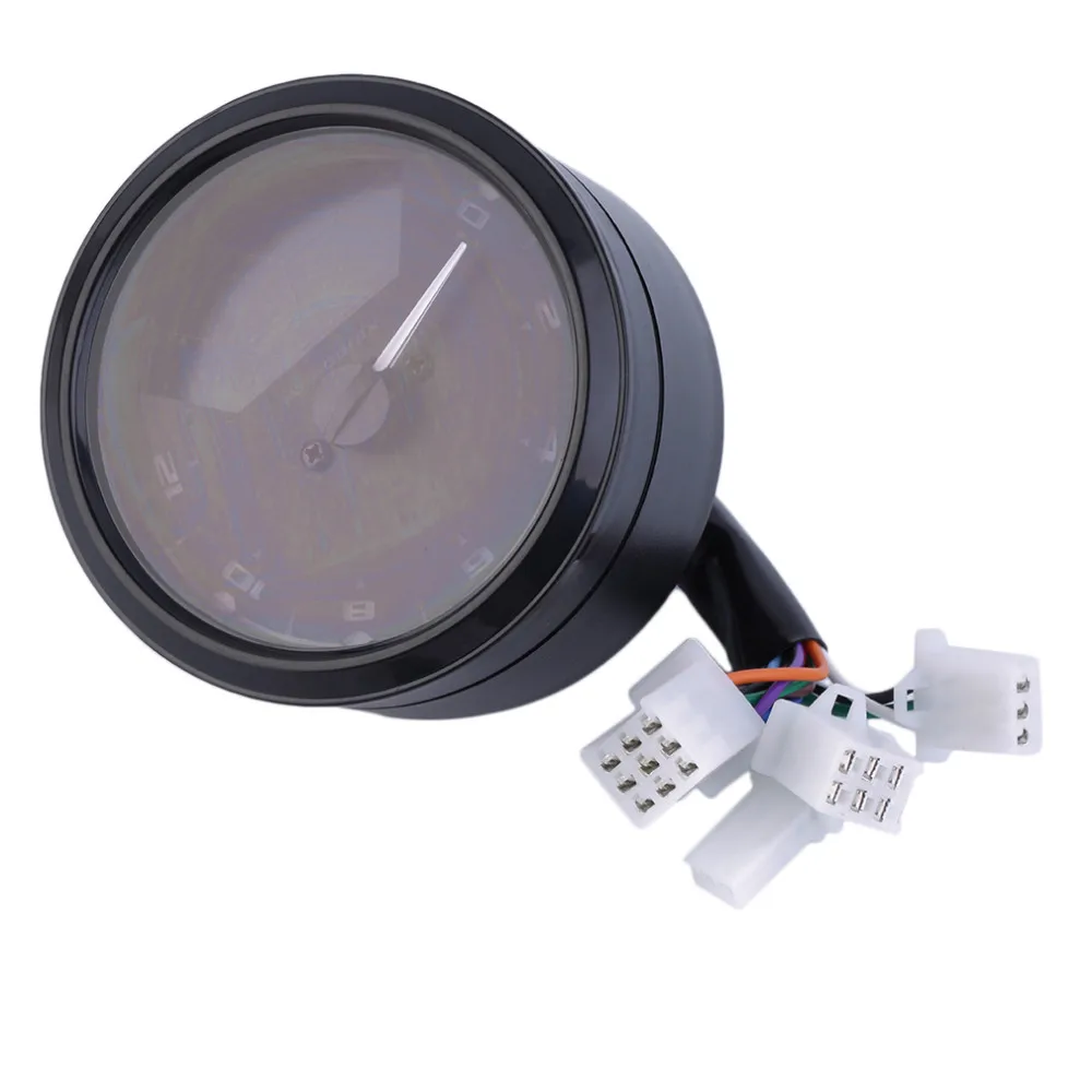 12000 RMP kmh/mph Universal LCD Digital Odometer Speedometer Tachometer Gear indicator Motorcycle Scooter Golf Carts ATV