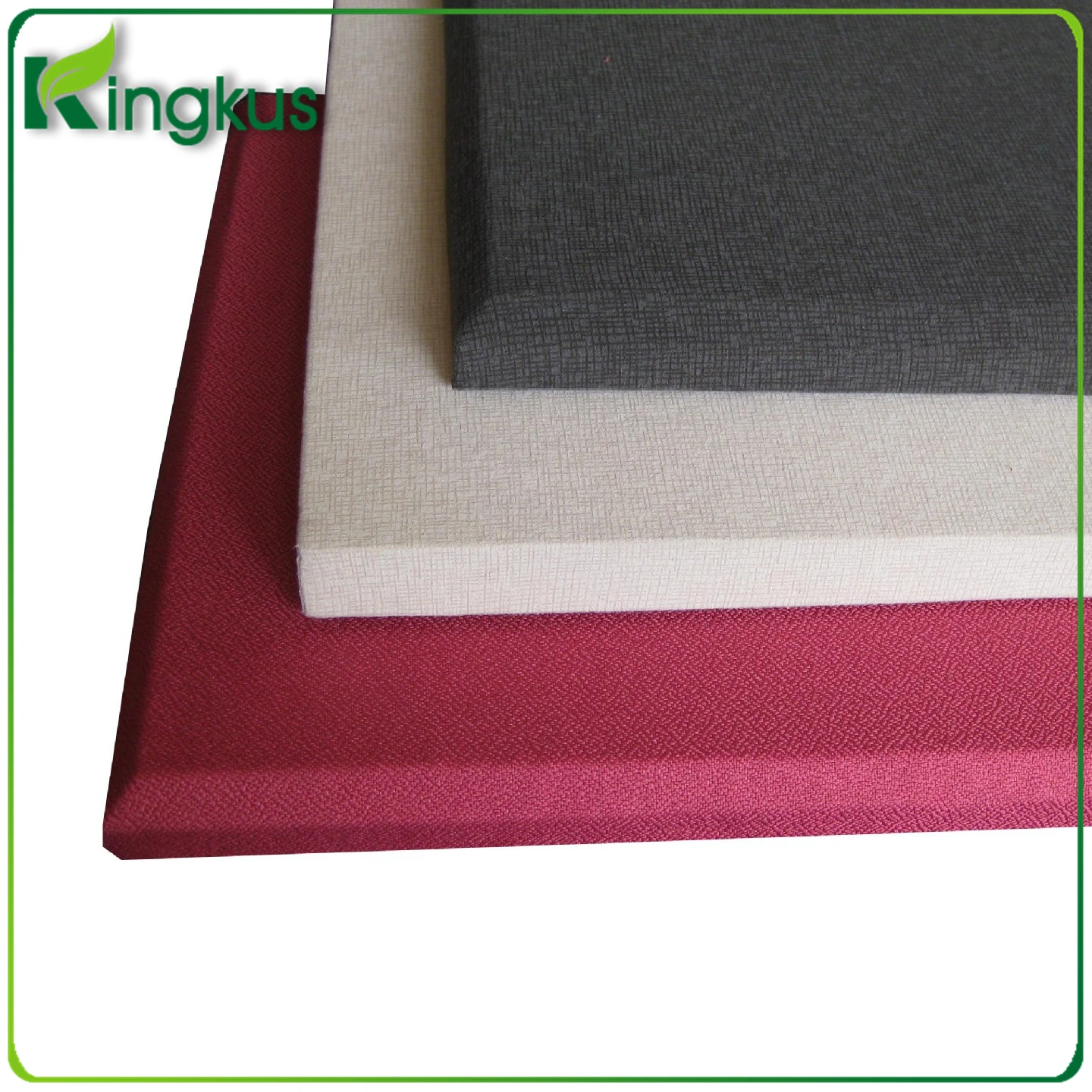 
Velvet sound absorbing fabric track acoustic panel 