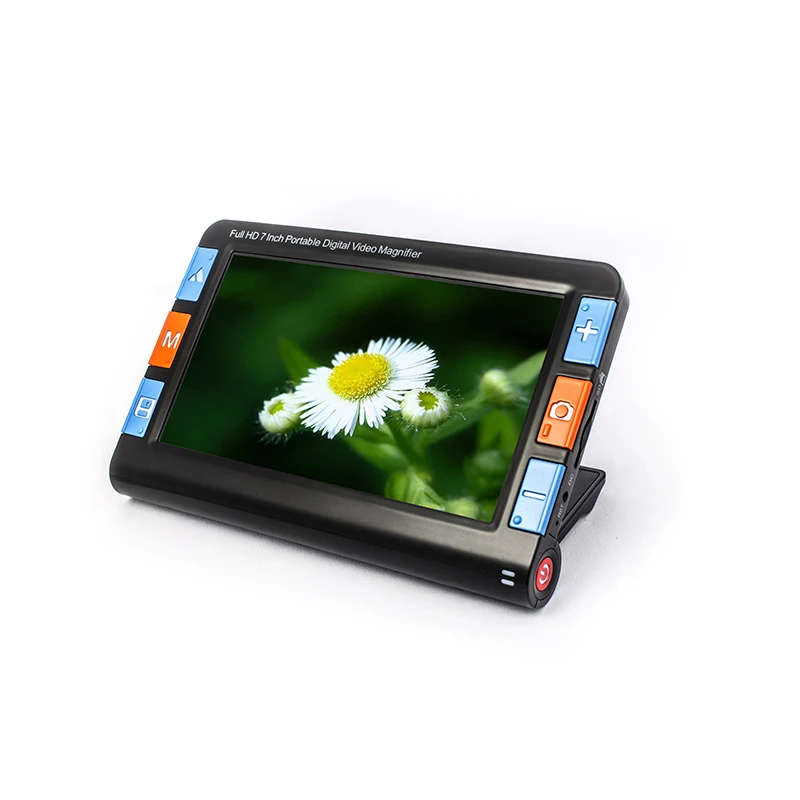 7 inch portable digital reading magnifier with led light for grandparents RS700S Plus