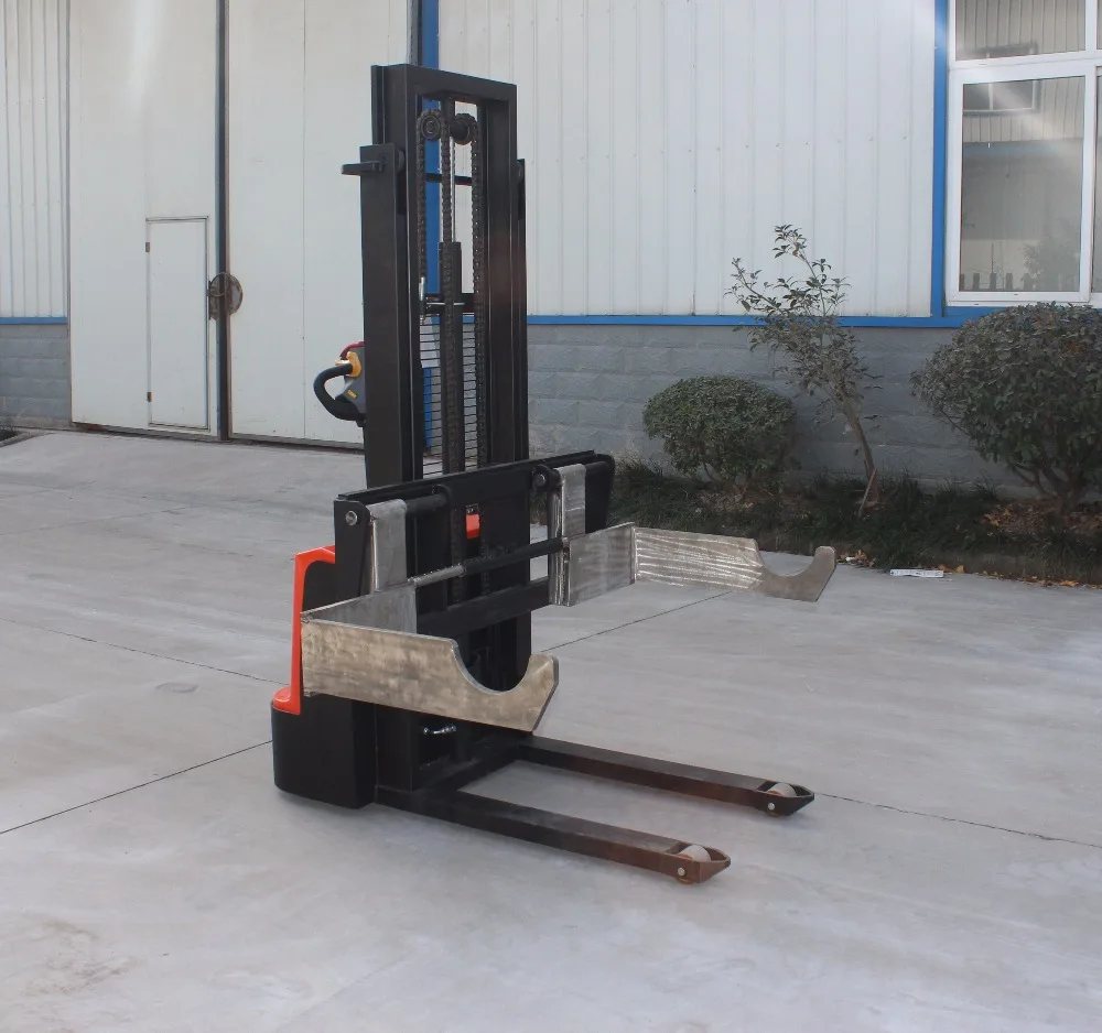 
Paper roll forklift 1000 kg 1500 Kg 3000 mm electric pallet stacker 