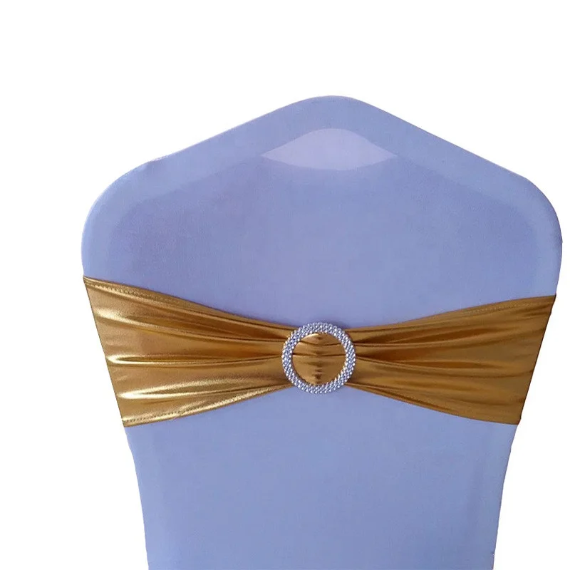 Cheap Metallic Spandex Chair Sashes Bands for Sale