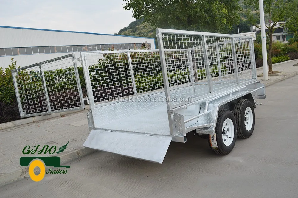 
10*6 loading 2ton galvanised plant trailer with Cable disc brake 