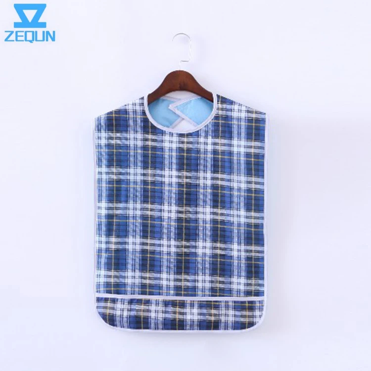 Waterproof fabric Adult Bib for incontinence
