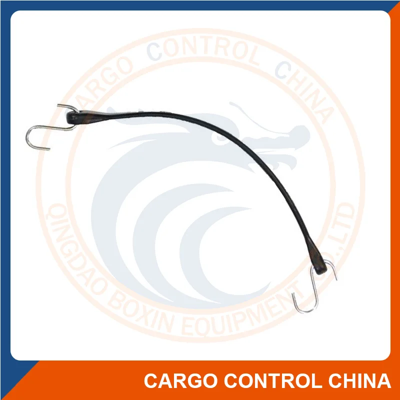 Black EPDM Or Natural Tarp Rubber Strap With Hooks