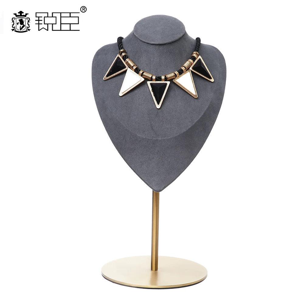 Luxury Commercial  Jewelry Window Display Rack  Necklace Display Set Bust Female Display Mannequin  Head Jewelry Stand