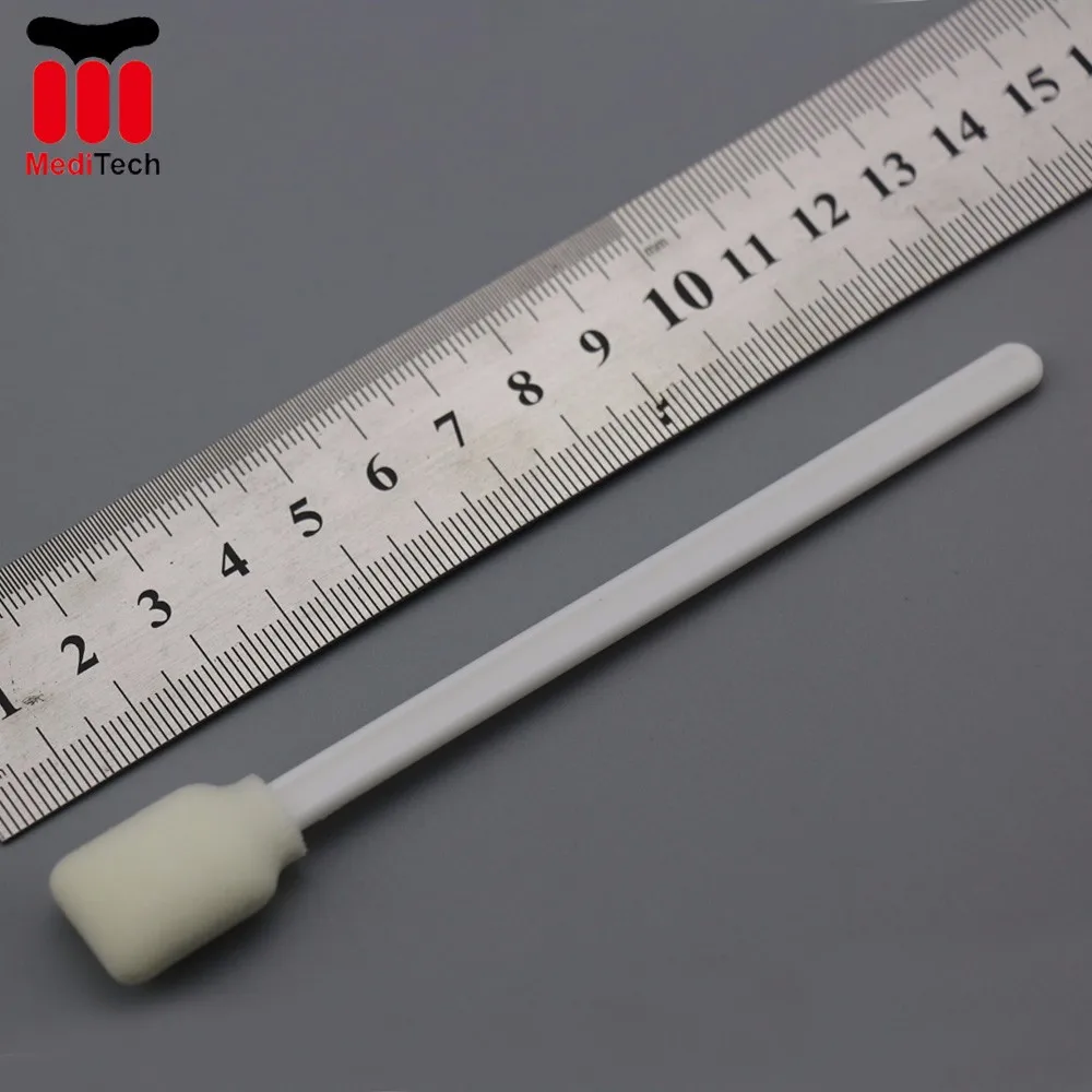 Good Absorbency Antistatic Cleanroom Swab Large Rectangle Head Foam Cotton Swab For Painting Machine