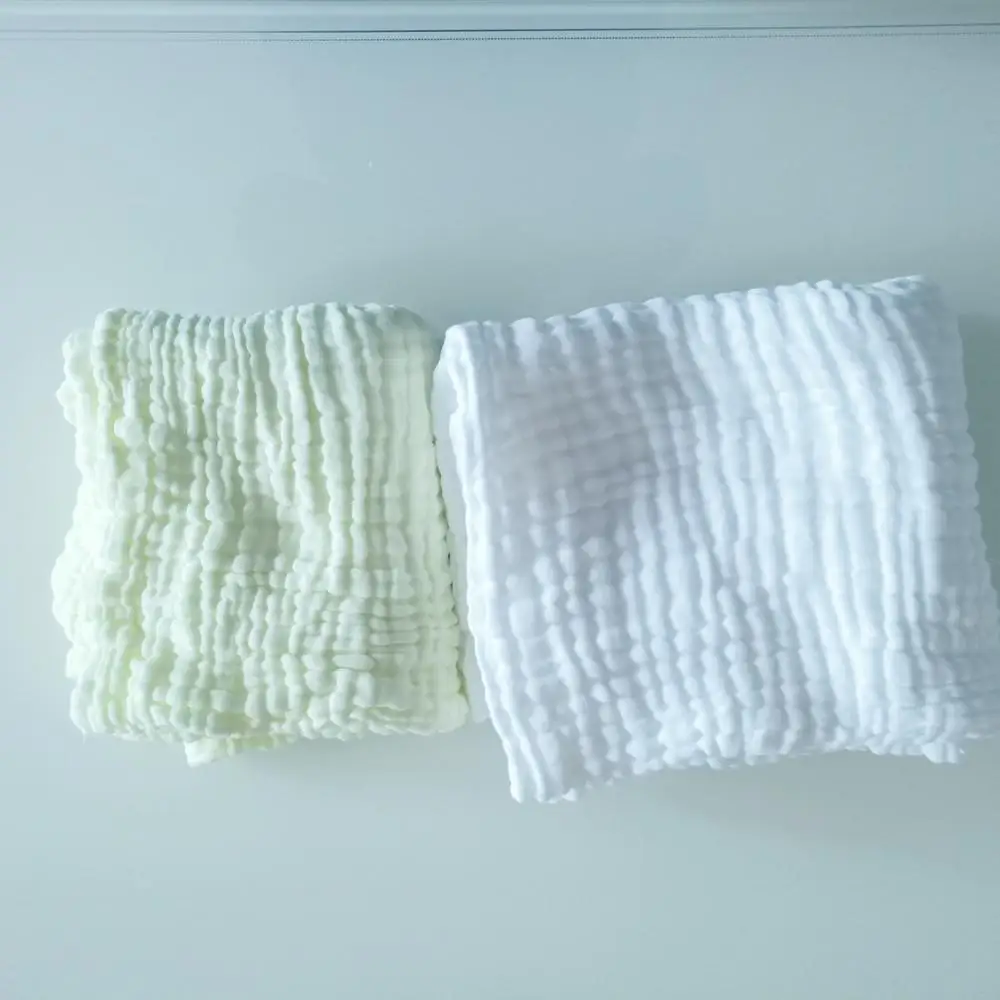 Hot sell Soft and super Absorbent 100% Cotton Muslin Blanket bath towel 6 layers Gauze