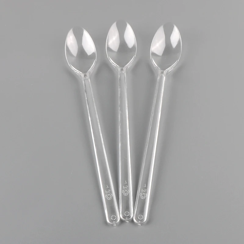 JBelle Long 183mm Long Handle Soda Disposable Hard Plastic Spoon