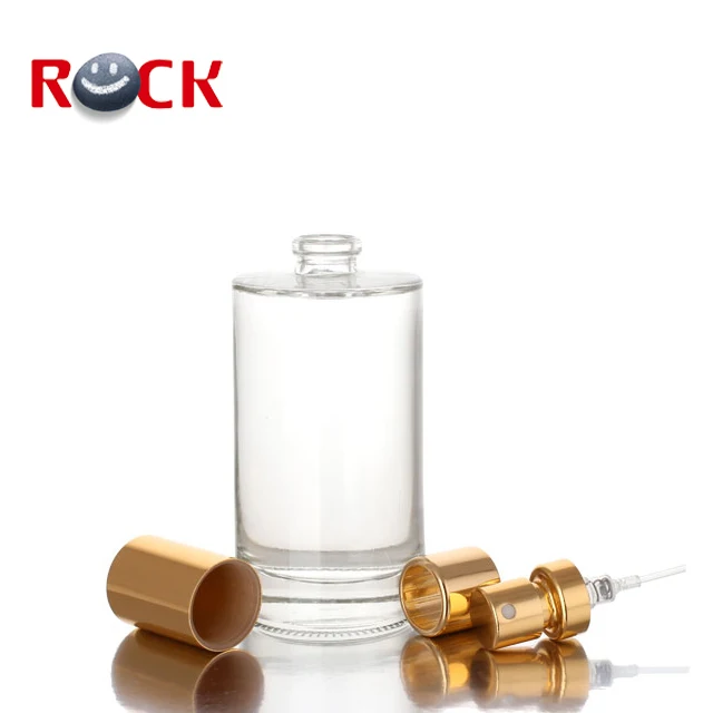 High quality glass material transparent spray perfume bottle dubai 50ml