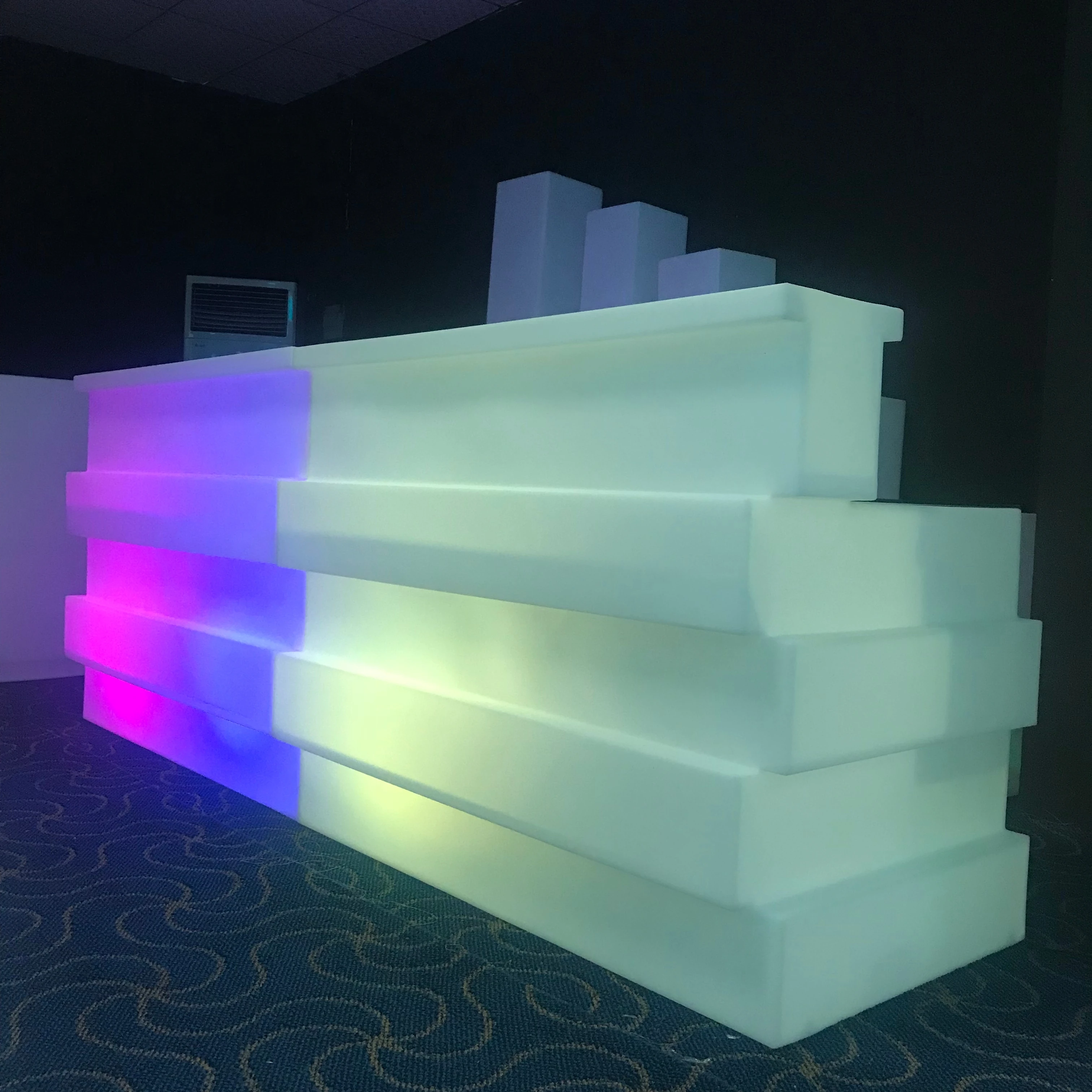 
Shenshar led bar counter straight bar counter led event bar furniture 