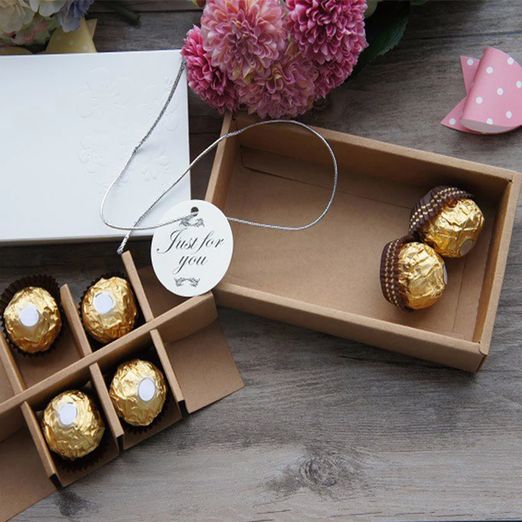 Christmas Wedding Favors Cardboard Sweets Chocolate Cardboard  Candy Box White Box