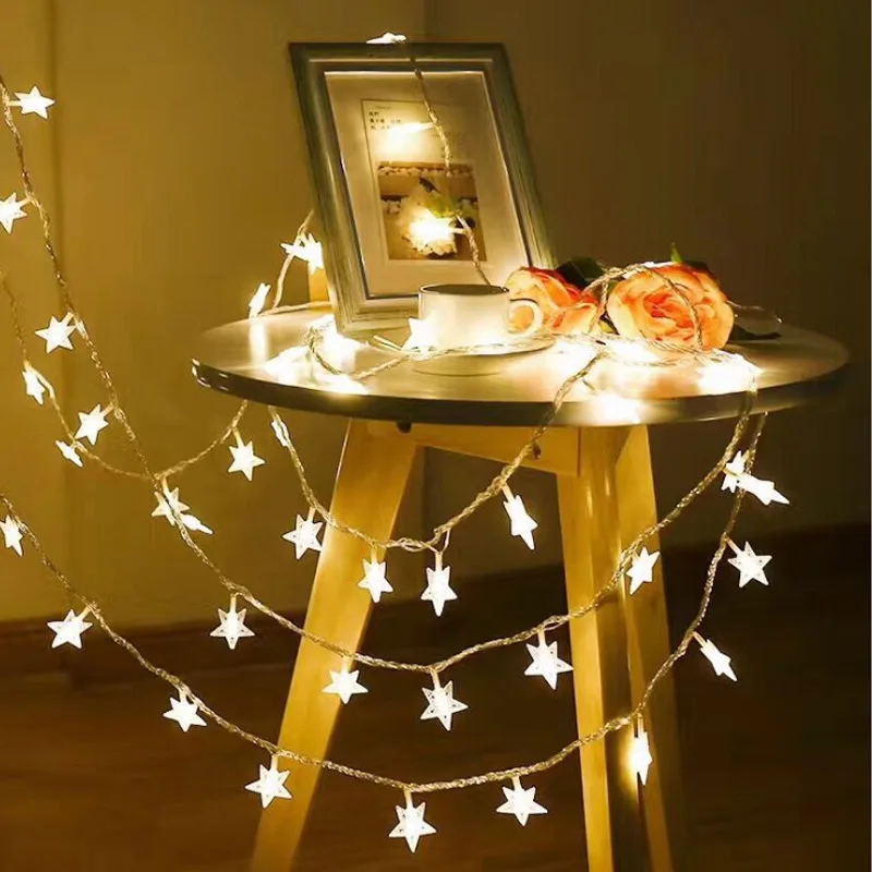 Christmas Fairy Light Battery Operated for Party Wedding Holiday Decoration 10ft 20 LED Twinkle Star String Lights