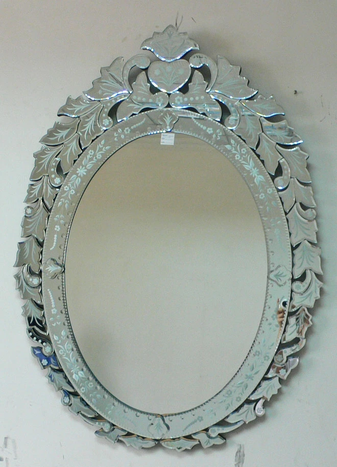 hot sale Venetian style etching pattern infinity wall mirror
