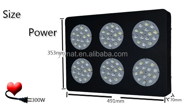 Светодиодный рифовый коралловый растущий свет 300 Вт, морской аквариум, светодиодный светильник для аквариума