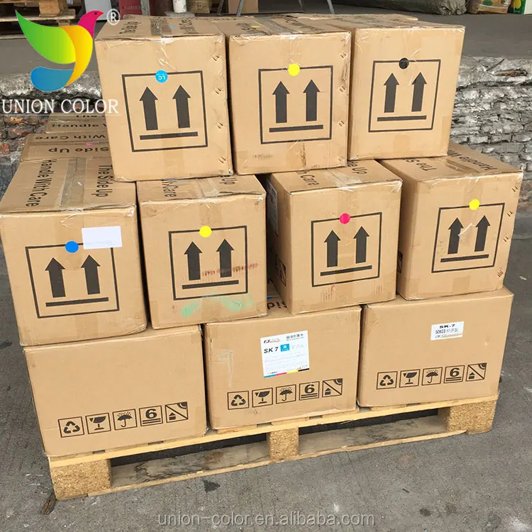 original crystaljet cj7000 508GS inkjet solvent ink for digital printer with SPT508 heads