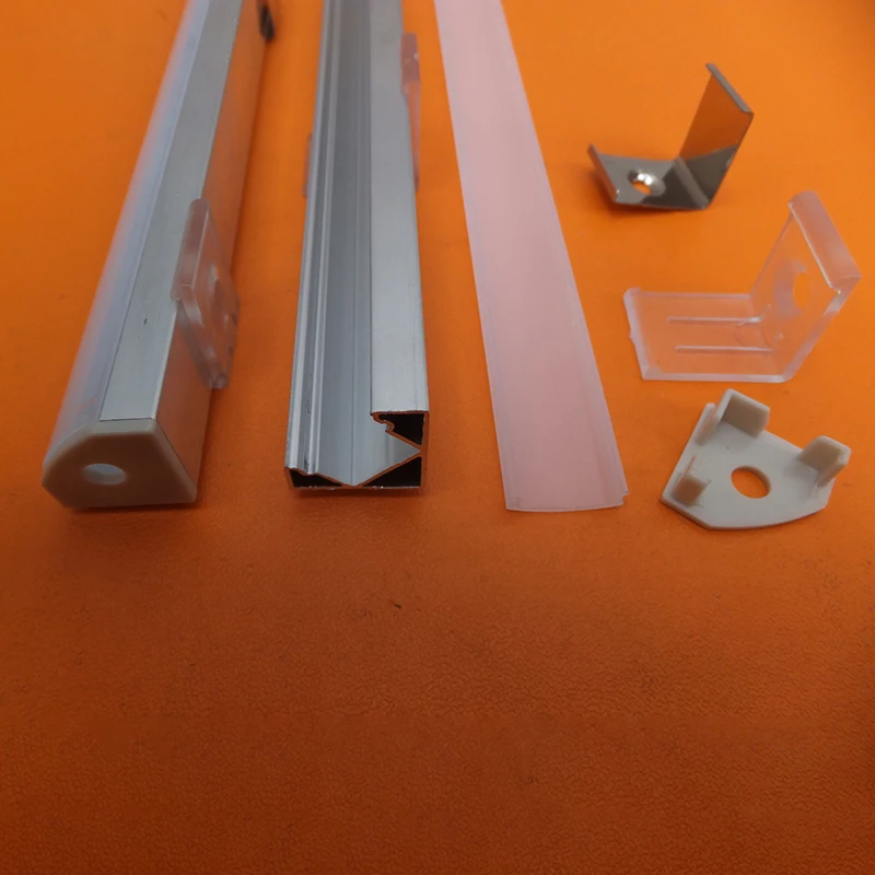 V shape/90degree/angle led aluminum extrusion profiles for LED 5050 2835 Strip