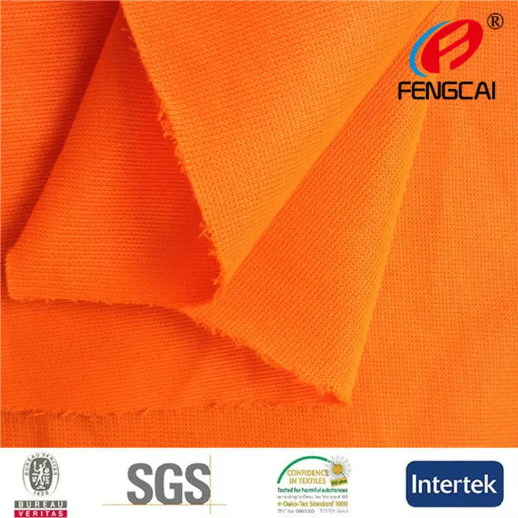 Флуоресцентная ткань для безопасного жилета с уровнем EN 471, флуоресцентного желтого цвета