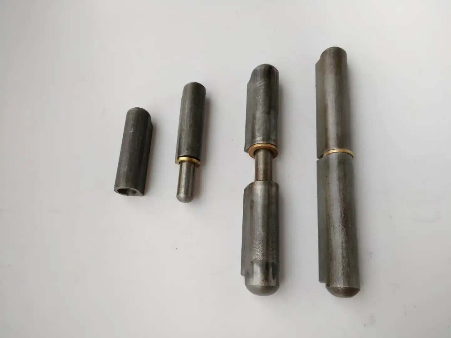 Steel barrel hinge welding hinge weld on solid steel hinge