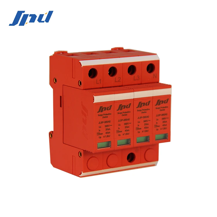 
 JINLI трехфазный стабилизатор напряжения 385V 40KA ac SPD Тип 2 молниеотвод  
