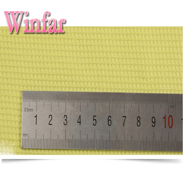 shaoxing textile polyester strong wicking solid dyed waffle fabric for bathrobe garment