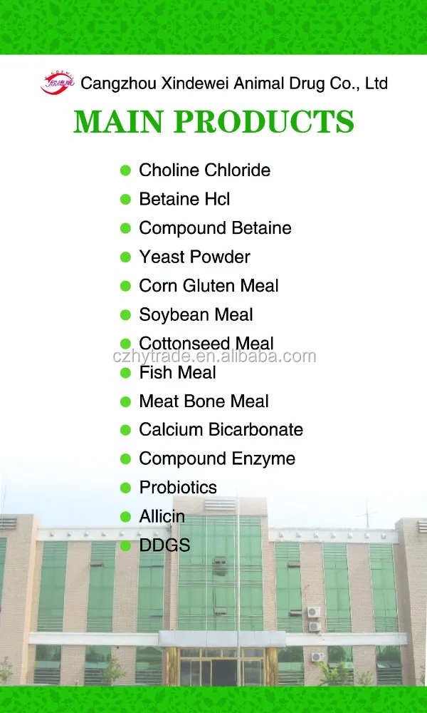 Animal feed rate betaine hydrochloride (hcl) 98% in India