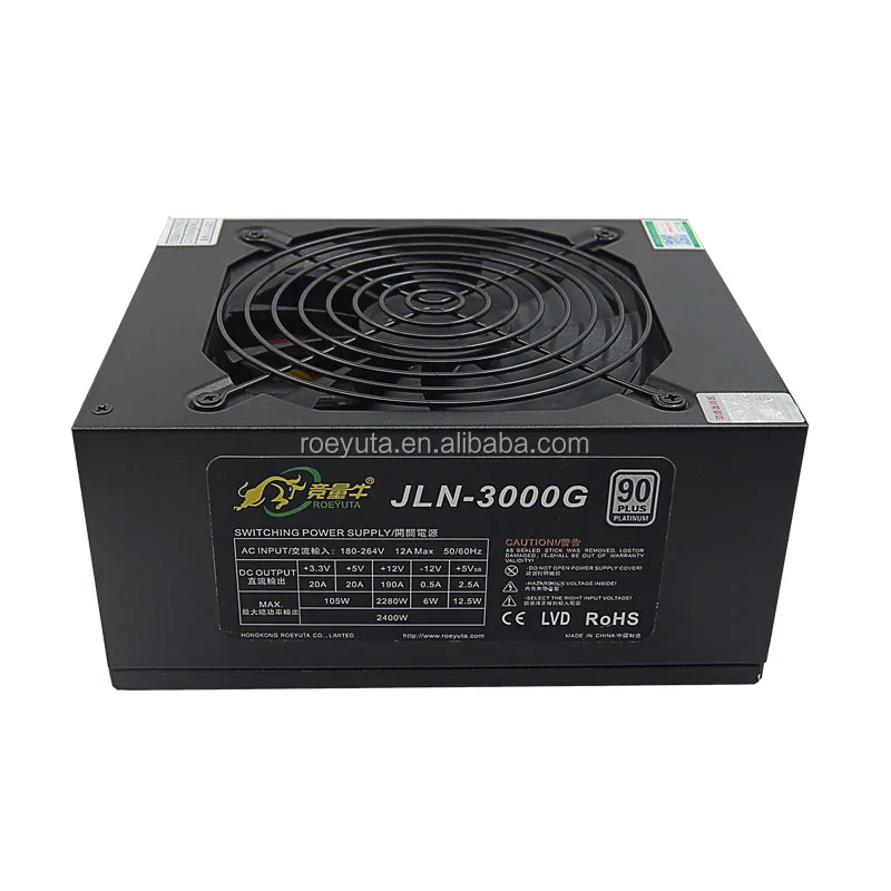 93% PC power mining 2400W server PSU