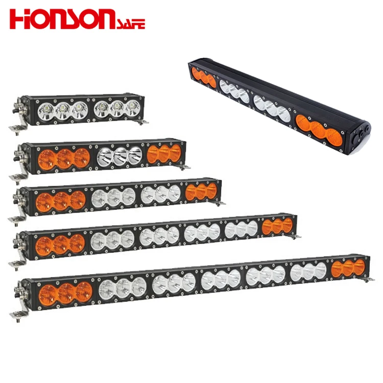 Грузовые автомобильные однорядные белые янтарные комбинированные прожекторы 10 Вт Cree светодиодные прожекторы