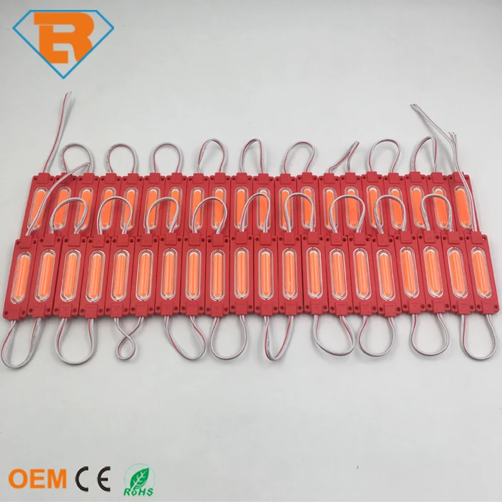 Waterproof IP67 DC12V 2W COB Injection LED Module with Transparent Lens For Outdoor  LED Sign Logo Box Lighting