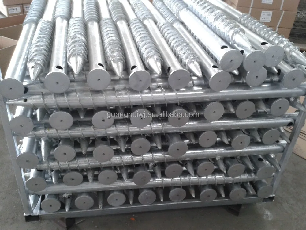 hot dip galvanized ground screw anchor screw pile anchor ground peg