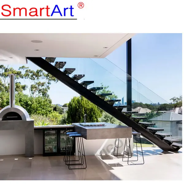 mono stringer LED staircase design