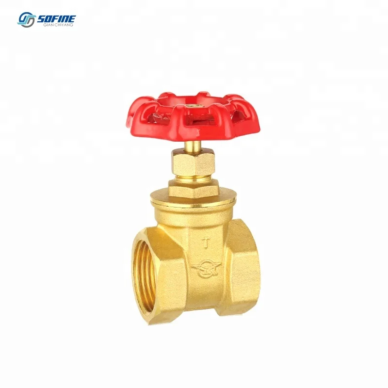 
Engineering Special Medium Inner Thread Manual Two-Way Copper Brass Gate Valve DN15 