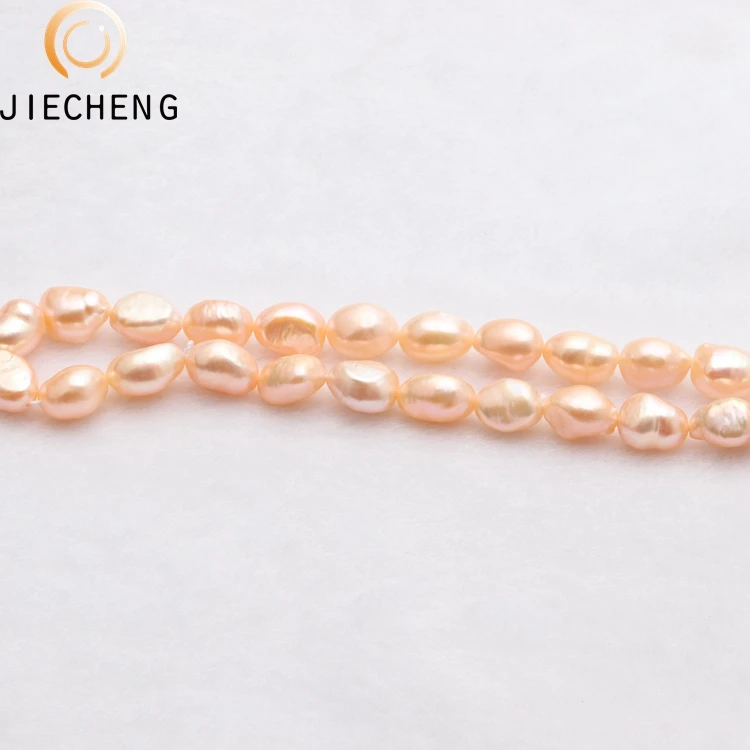 AA+  8-9mm irregular freshwater pearl strand natural zhuji wholesale cultured pearls for sale