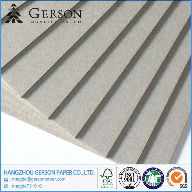 
Factory Supply Roll/Sheets Grey Chipboard Paper 