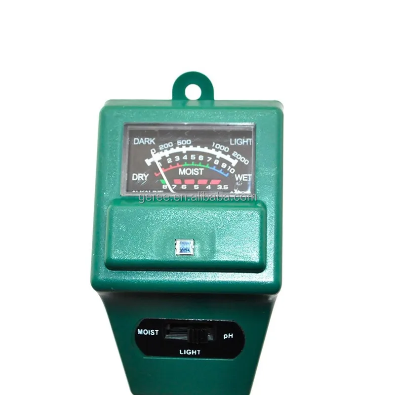 Geree 3 In1 Soil Water Moisture Tester PH Light Meter Plant Flower Garden Analyzer Tool