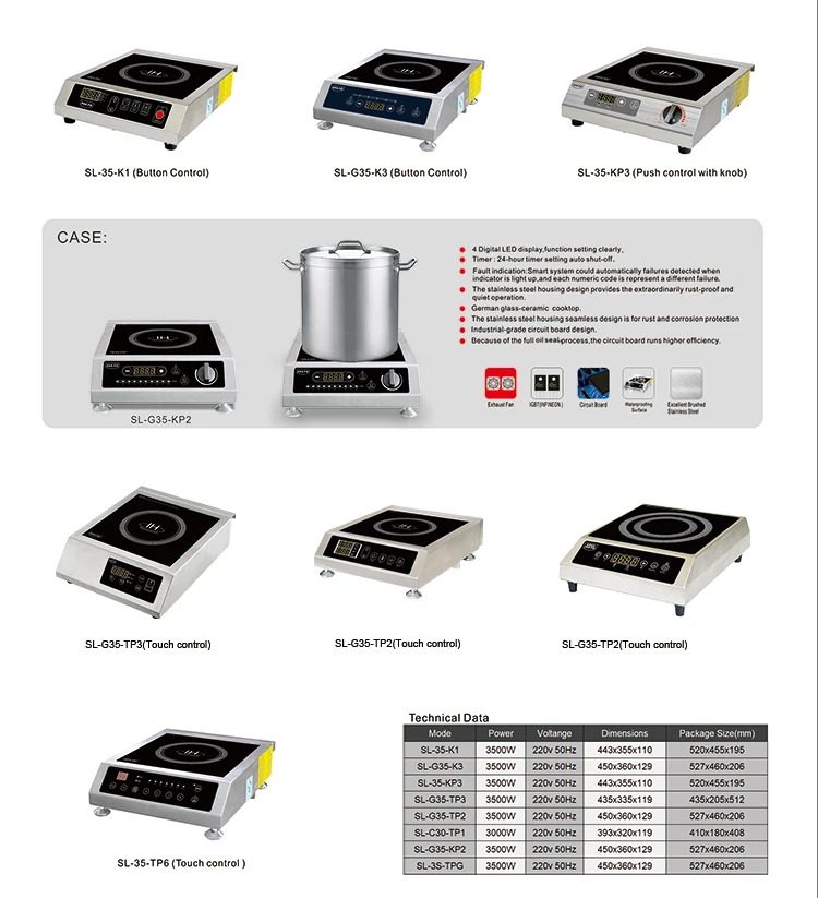 Best Price Electric Induction Cooktop 3500W, Cooking Range Induction Stove With Hot Plate