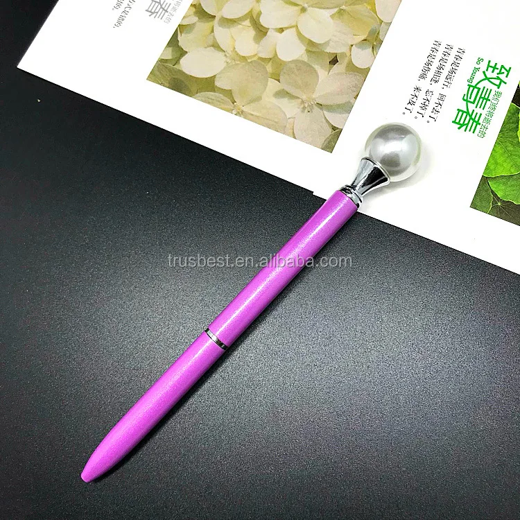 2018 logo ballpoint pen Carat pear pen for lady wedding Rose gold