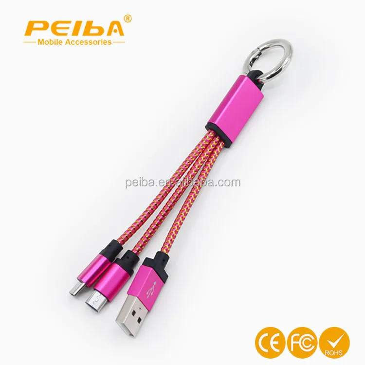 
China portable all in one flat mini high speed multi charger colorful micro usb 2.0 cable all in one usb data cable 