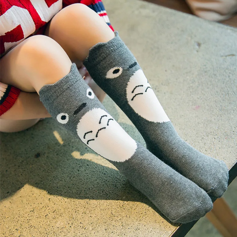 Детские свободные носки принцессы из 100% хлопка в Корейском стиле с милыми рисунками для девочек