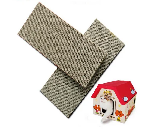 Hot Sale 1 pcs Corrugated paper Cat Toy Pet toys Cats Kitten Scratcher Scratching Post Interactive Toy For Pet cat claws