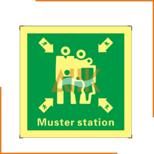 IMO Symbols,Muster Station Marine Wholesale Safety Sign