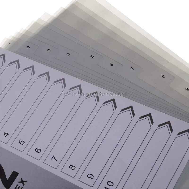 
US-012A Plastic Office Index Divider with 12 pages 