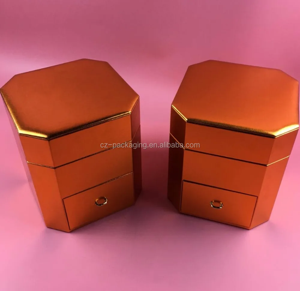 luxury flower rose box with drawer