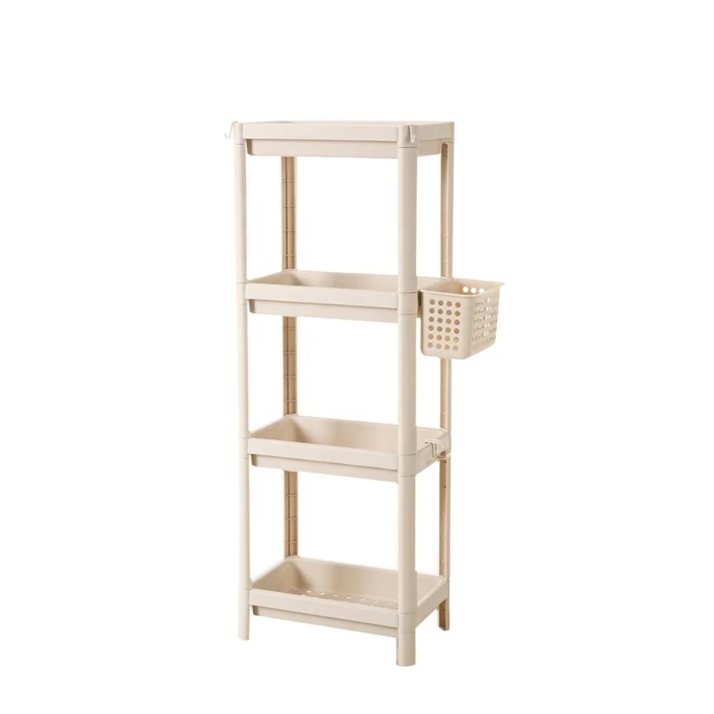 wholesale 4-layer plastic kitchen storage rack shelf