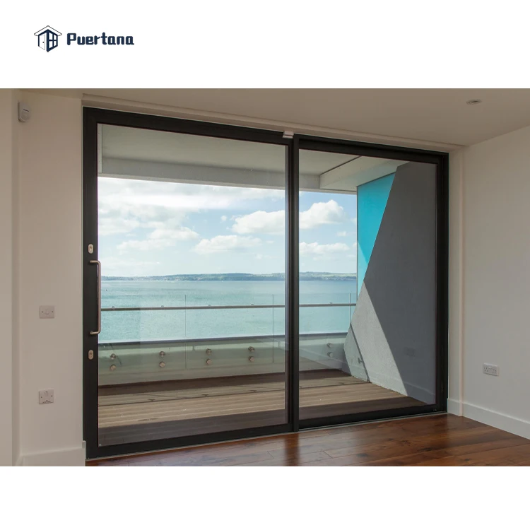 Large Heavy Duty Sliding Patio Doors / Hurricaneproof Aluminium Glass Lift And Slide Doors Wall Exterior